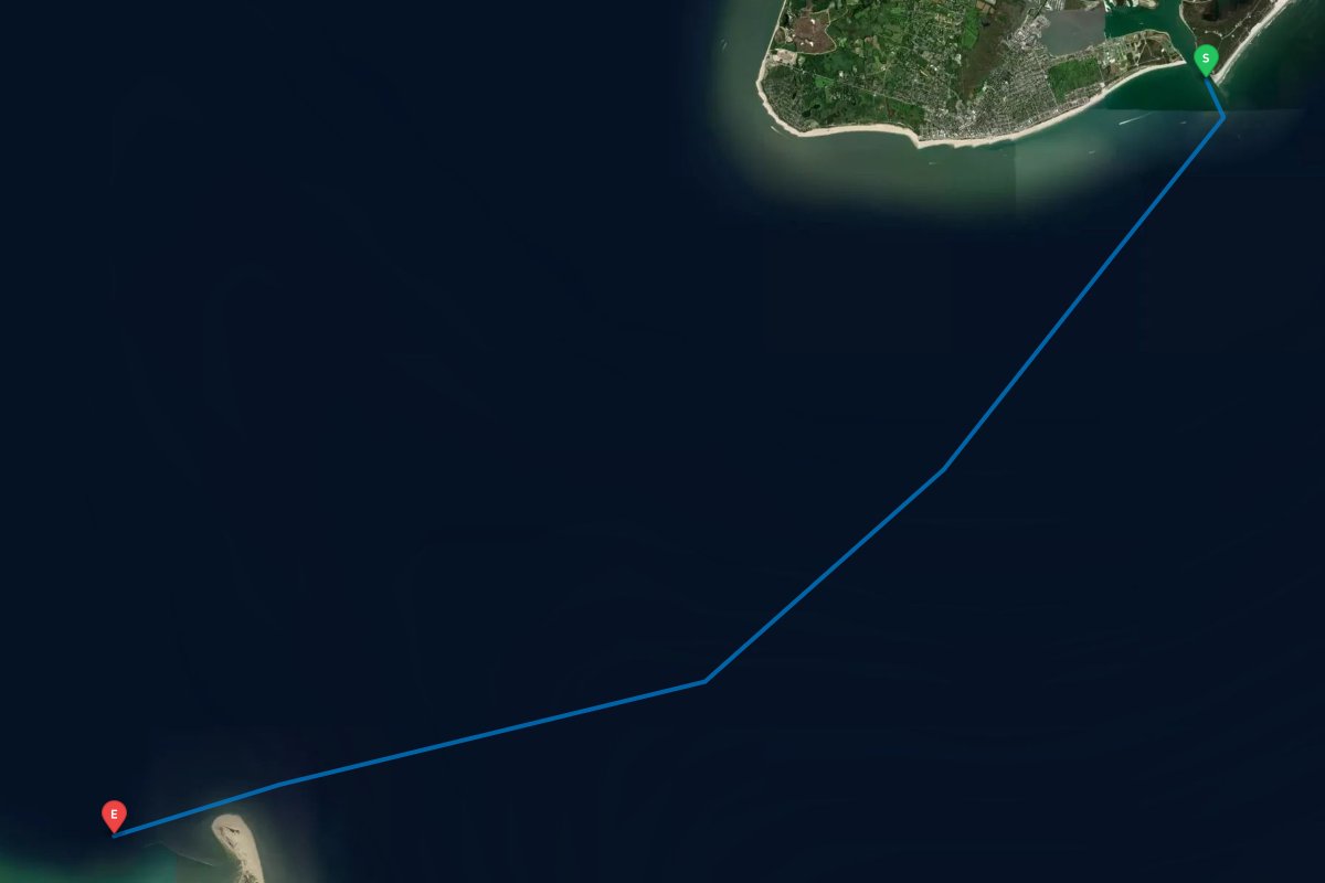 Cape May Inlet, NJ to Delaware Bay, Lewes, DE map preview