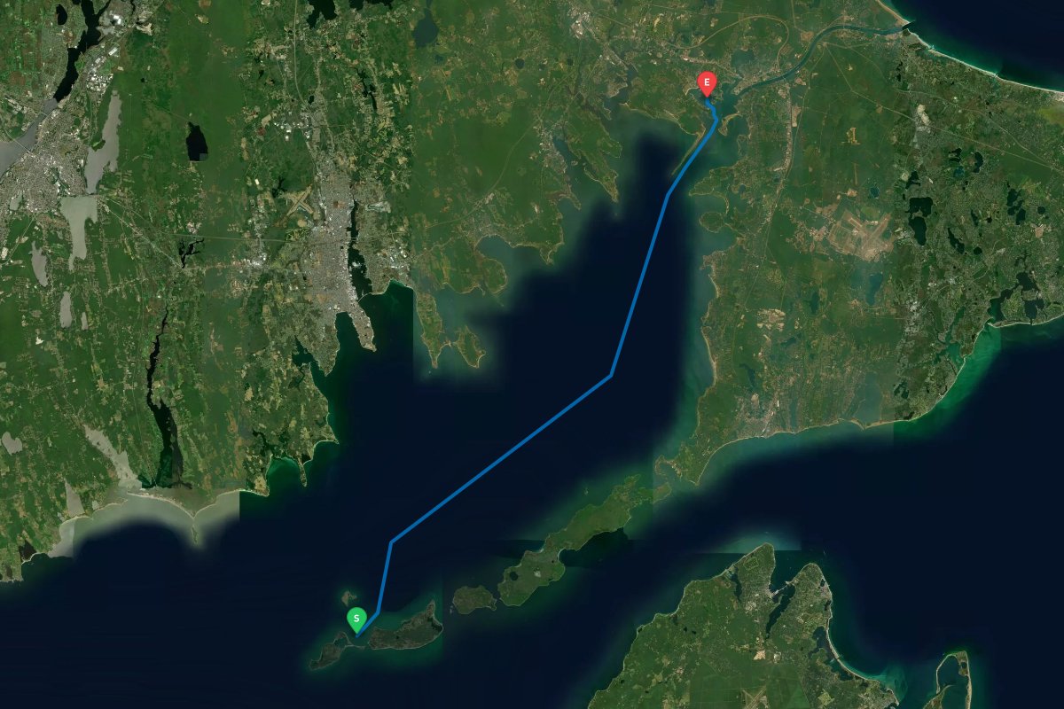 Cuttyhunk Island, MA to Onset, MA map preview