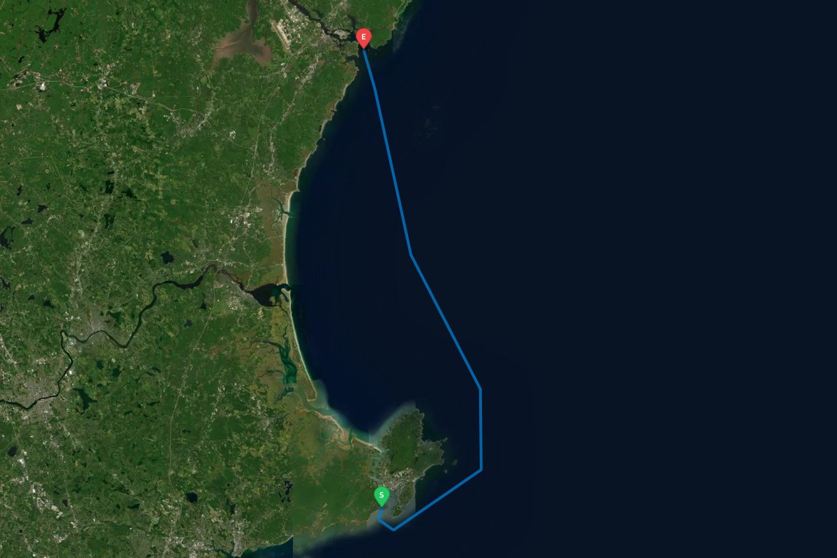 Gloucester, MA to Portsmouth Harbor Inlet, NH map preview