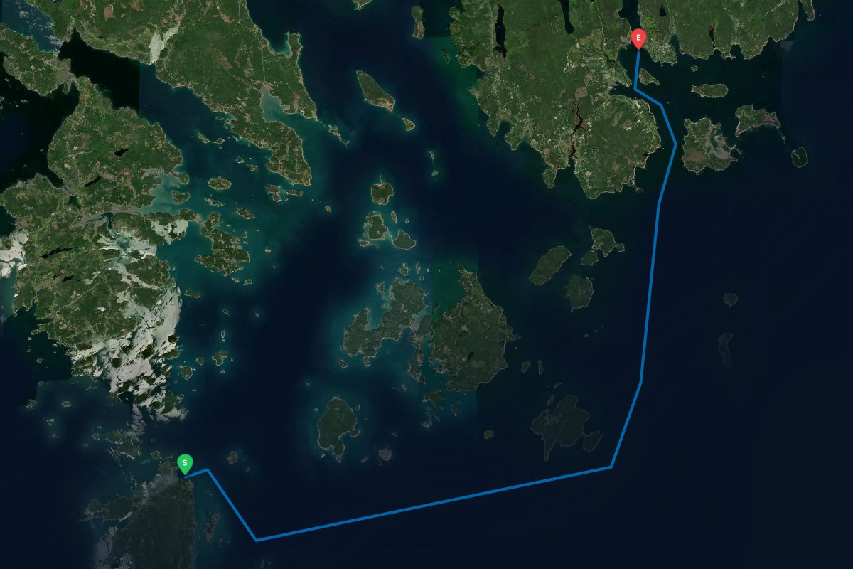 Isle au Haut, ME to Northeast Harbor, Mount Desert Island, ME map preview