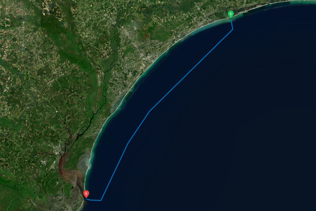 Little River Inlet, Myrtle Beach, SC to Winyah Bay, Georgetown, SC map preview