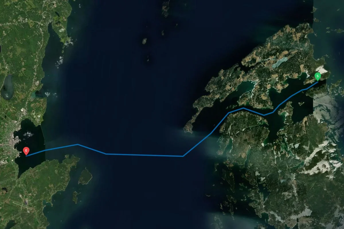 North Haven, ME to Rockland, ME map preview