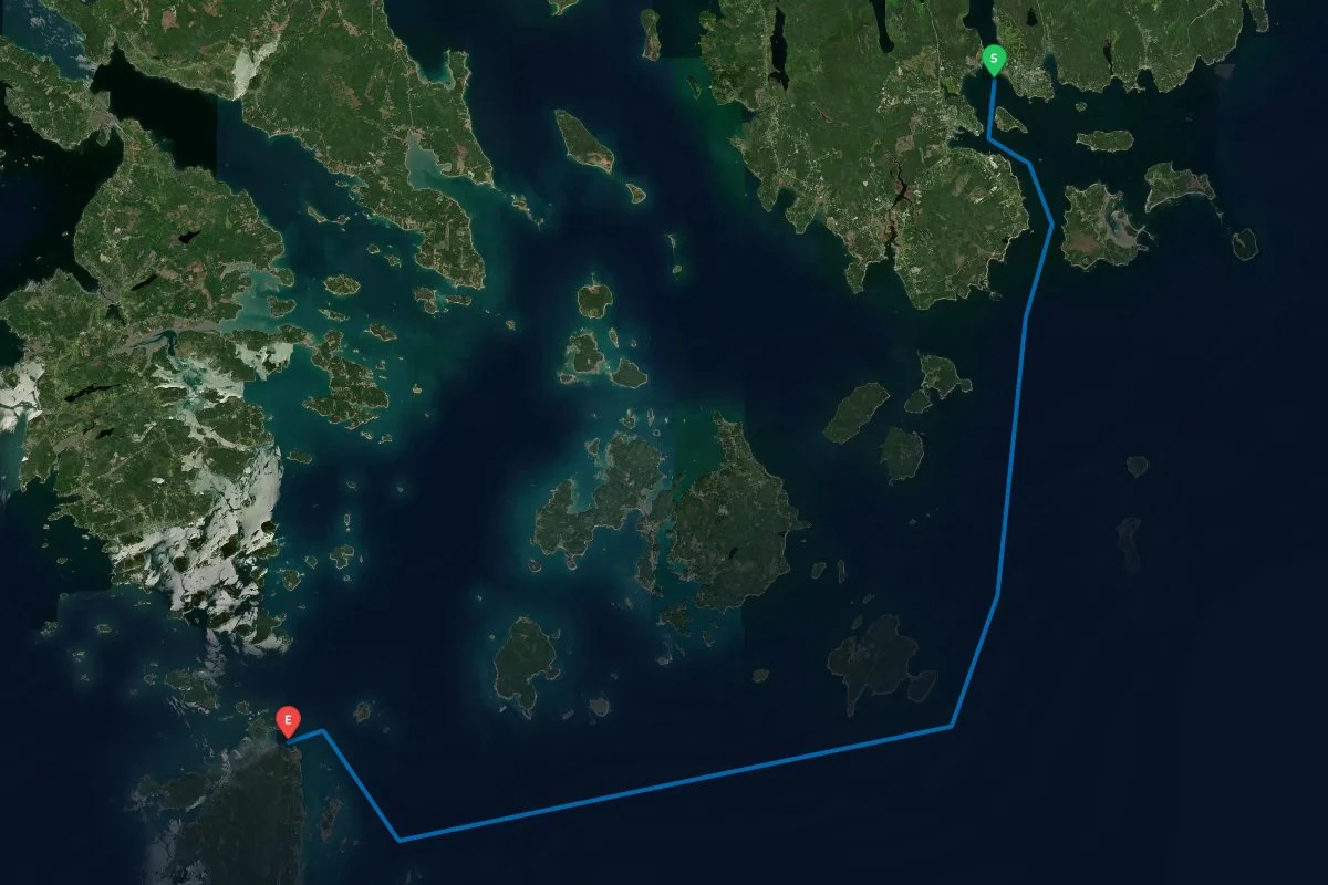 Northeast Harbor, Mount Desert Island, ME to Isle au Haut, ME map preview