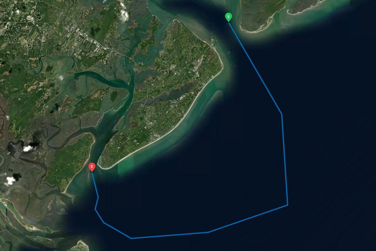 Port Royal Sound, Hilton Head Island, SC to Calibogue Sound, Hilton Head Island, SC map preview