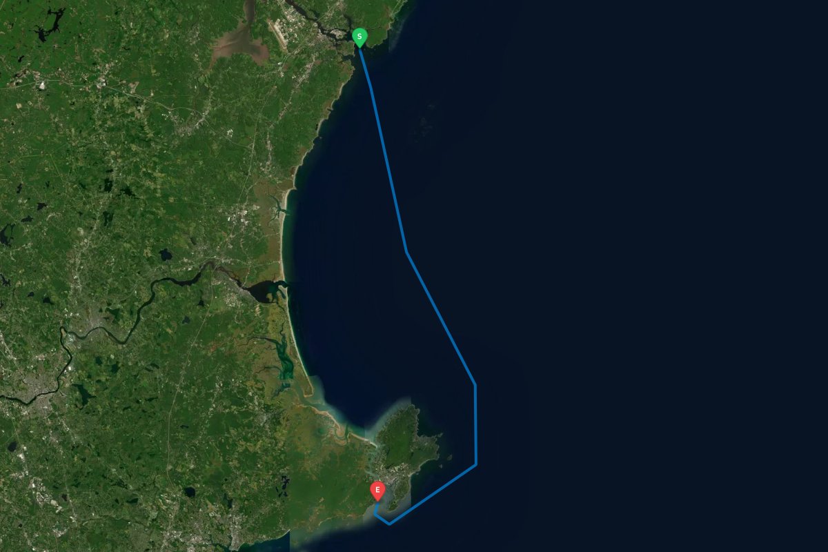 Portsmouth Harbor Inlet, NH to Gloucester, MA map preview